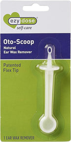 EZY DOSE Earwax Removal Tool, Gentle Ear Cleaning System with Flexible Oto-Scoop Tip, Safe & BPA-Free Cleaner for Adults & Kids, Easy-to-Use Hygiene Solution for Healthy Ears, White
