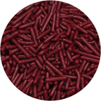NCS Maroon Jimmies Sprinkles for Cake & Cupcake Decorating, Edible Baking Sprinkles, 8 oz