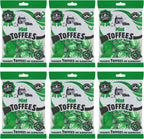 Walkers Nonsuch British Mint Toffee Candy 5.29 Oz (Pack of 6) - Mint Flavor, Whole Milk Toffee, Individually Wrapped Chewy Candy Pack, Classic English Sweets, Imported UK