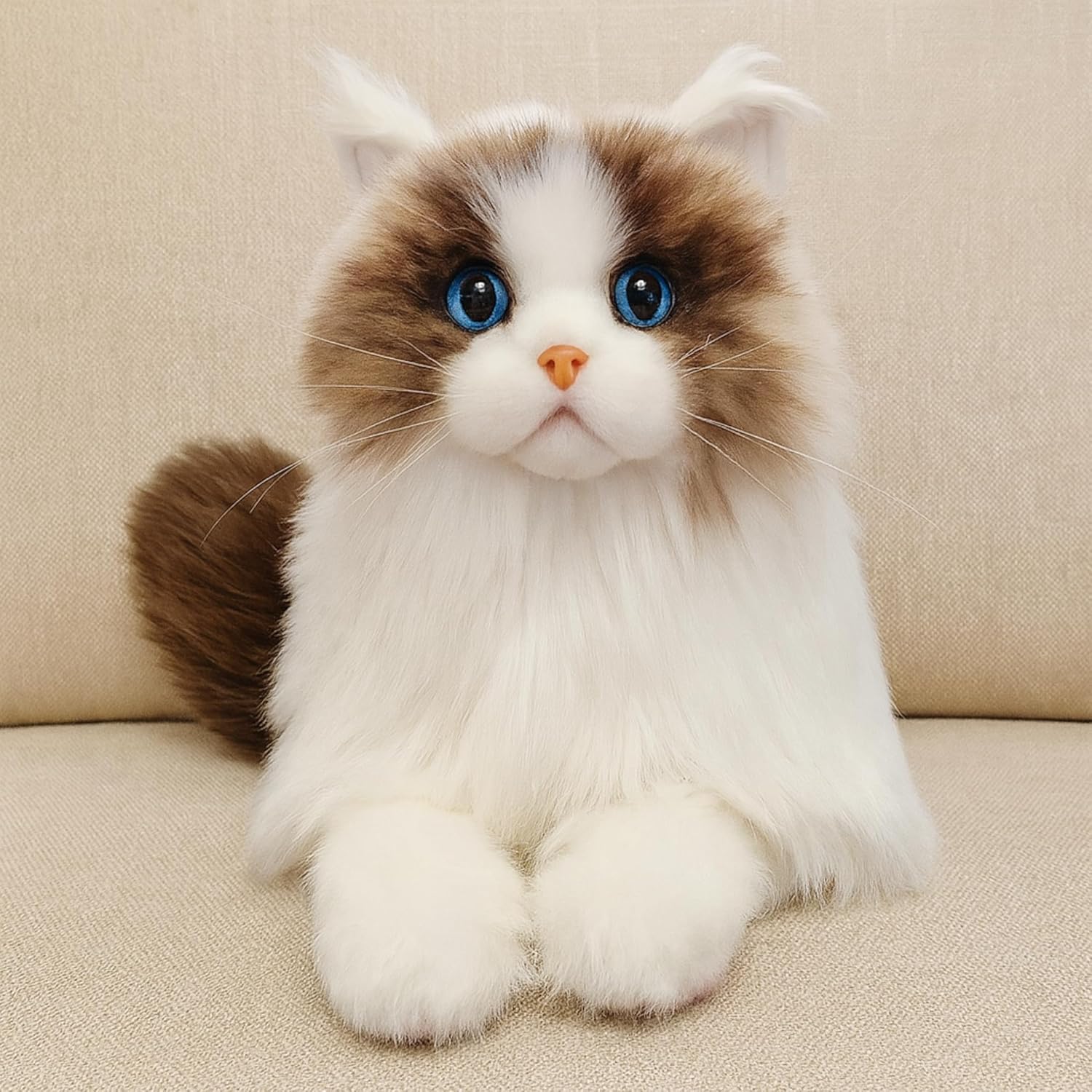 Assistex Therapy Cat Plush for Seniors with Dementia – Realistic Stuffed Animal Companion for Alzheimer’s, Memory Loss, Elderly Comfort – Soft, Calming, Lifelike Cat Toy
