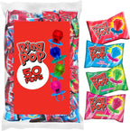 Ring Pop Lollipops - Bulk Candy Individually Wrapped Suckers Variety Party Pack- 50 Count w/Assorted Flavors - Hard Candy for Party Favors, Kids & Goodie Bags