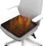 MAXCOM Foldable Heated Seat Cushion for HIPS, Heating Chair Pad, 3 Temperature Settings with USB Port, Light & Portable - Office/Home Use Black