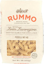 Rummo Fusilli Pasta, Non GMO, Parve Free, 1 LB (Pack of 12)