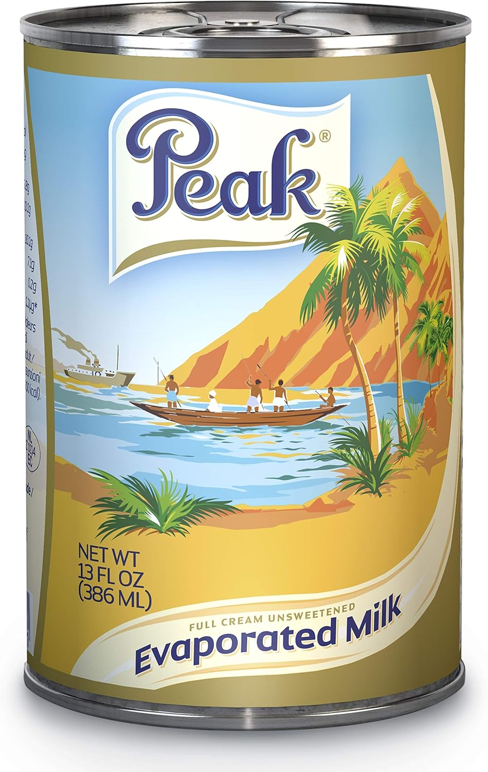 Peak Evaporated Full Cream Milk, 13 Fl. Oz. (Pack Of 4)