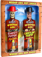 Premium Ghost Pepper Hot Sauce and Carolina Reaper Hot Sauce Gift Set - Packaged in Collectible Figurine Bottles – Perfect for Chicken Wings or a Gift for the Hot Sauce Fanatic
