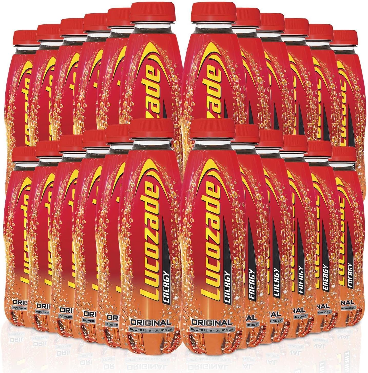 Lucozade Energy Original Drink in Pet Bottle 380 ml (Pack of 24)