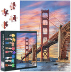 Jigsaw Puzzles 1000 Pieces The Golden Gate Bridge San Francisco 1000 Pieces Jigsaw Puzzles Educational Landscape Puzzle Finished Size 19.5 x 27.5 Inch
