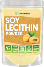 XPRS Nutra Soy Lecithin Powder Food Grade Fat Emulsifier - Suitable for Cooking, Baking and More - Vegan Friendly Soy Lecithin Powder Cooking Aid (4 Ounce)