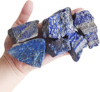 2 lb Lapis Lazuli Bulk Raw Crystals and Healing Stones for Tumbling, Wire Wrapping, Wicca Reiki,Meditation