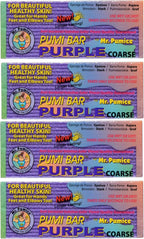 Mr. Pumice Purple PUMI Bar - Extra-Coarse, Pumice Stone for Feet Callus Remover, Pedicure Tools for Feet, Foot Scrubber for Dead Skin Remover, Foot Care, 4 Pack