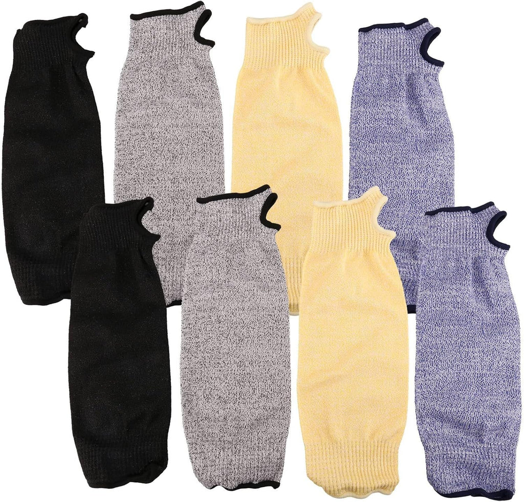 4Pair Cut and Burn Sleeves Arm Protection Sleeves Forearm Protectors for Thin Skin and Bruising Cuff Open 35cm
