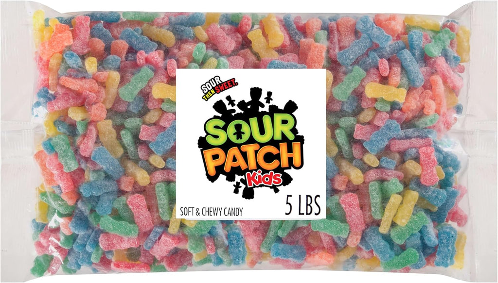SOUR PATCH KIDS Soft & Chewy Gummy Candy, Bulk Candy, 5 lb