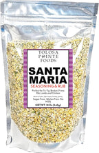 Tolosa Pointe Santa Maria Seasoning & BBQ Rub, 12 Oz, Sugar Free, Gluten Free, for Tri Tip, Pork, Steak, Chicken, Prime Rib Roast, & Grill, Traditional Style (Pack of 1)