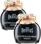 Mrs Bridges Blackcurrant Preserve, Made in Scotland, 12oz Jar (Pack of 2)