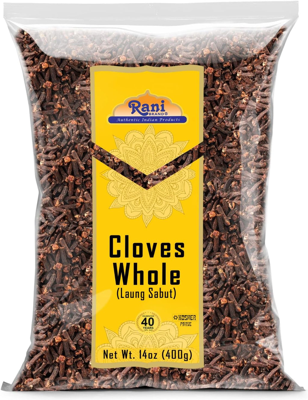 Rani Cloves Whole (Laung) 14oz (400g) Great for Food, Tea, Pomander Balls and Potpourri, Hand Selected, Spice ~ All Natural | NON-GMO | Kosher | Vegan | Gluten Friendly | Indian Origin