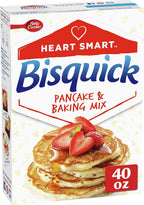 Betty Crocker Bisquick Pancake and Baking Mix, Low Fat, Cholesterol Free, Heart Smart, 40 oz