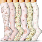 QUXIANG Compression Socks for Women & Men 15-20 mmHg, Best for Medical, Nursing, Running, Athletic, Varicose Veins, Travel