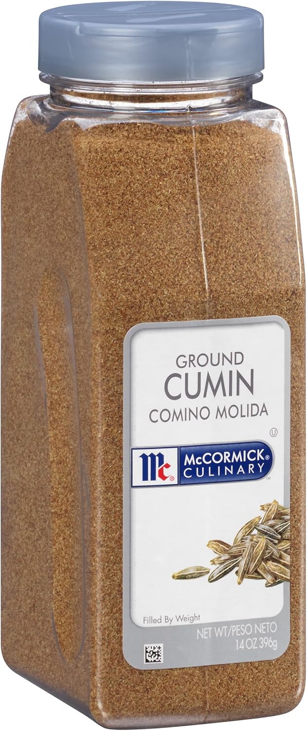 McCormick Culinary Ground Cumin, 14 oz - One 14 Ounce Container of Cumin Powder to Add Flavor to Middle Eastern, Mexican, Asian, and Mediterranean Dishes