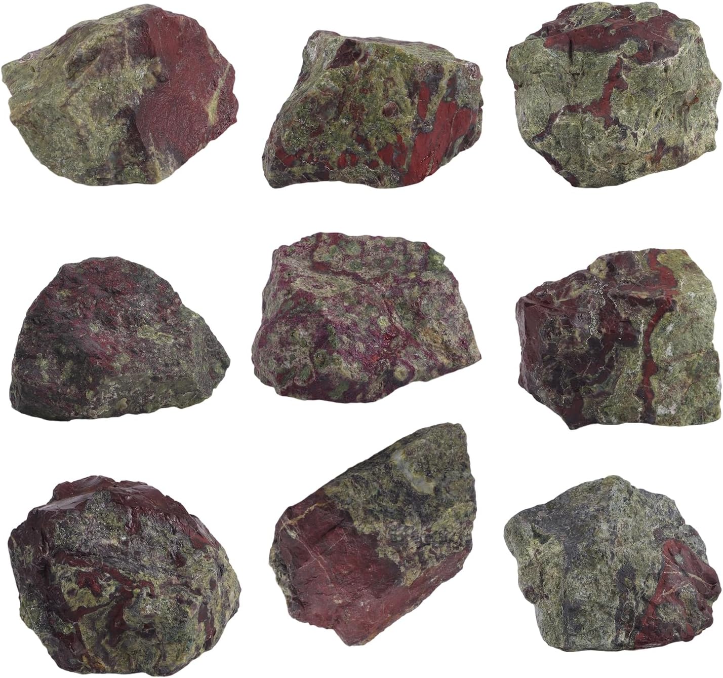 1 Lb Large Dragon Blood Natural Rough Stones Crystal Raw Dragon Blood Stone Healing Crystals Mineral Specimen for Reiki Healing Tumbling Fountain Rocks Wire Wrapping Decoration