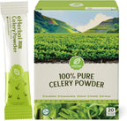 eHerbal 100% Plant based Freeze Dried Celery Powder Packets for Drink, Soups, Smoothies or Cook, 20 Convenient Packs | Simple & Natural, Easy to Mix (5g per Stick) Non-GMO Travel Size
