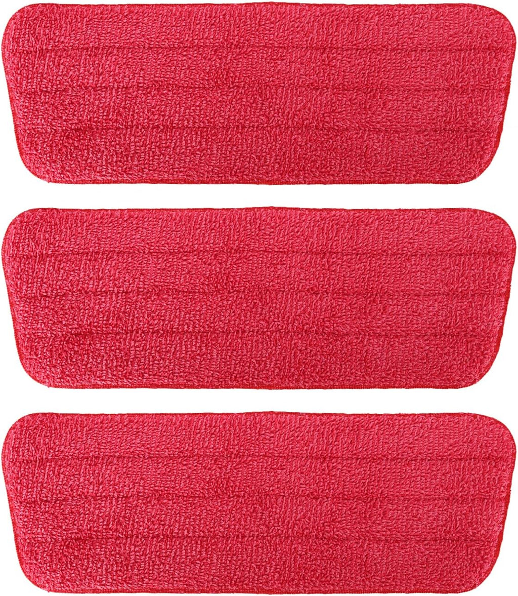 TreeLen 3 Packs Microfiber Mop Pads Spray Mop Replacement Heads Wet/Dry Floor Cleaning Refill Mop Pads Compatible with Rubbermaid Reveal,Swiffer PowerMop Refill,Libman