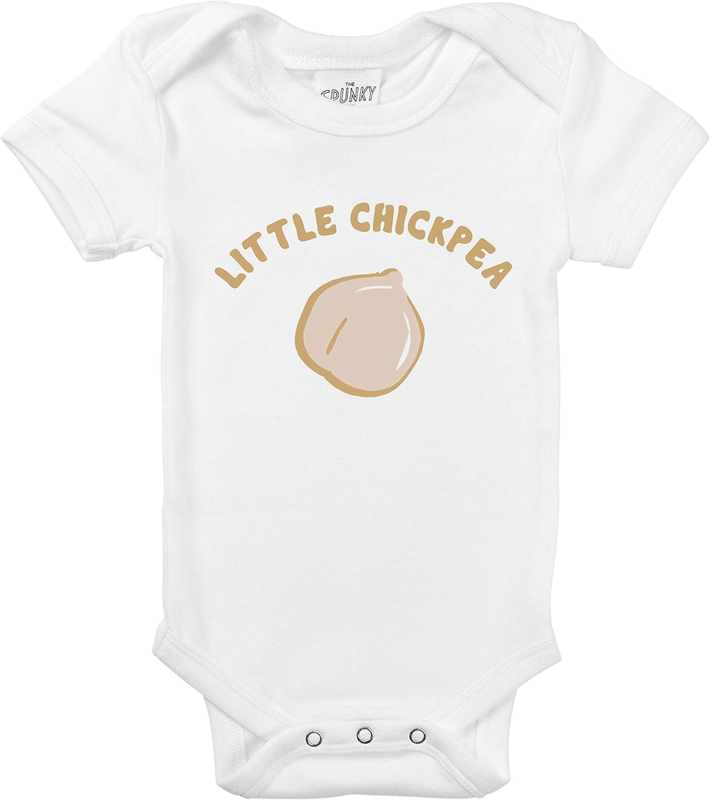 The Spunky Stork Baby Boy Girl Chickpea Garbanzo Bean Hummus Cute Newborn Outfit