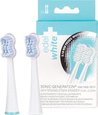 edel+white Sonic Generation 8 Tooth Whitening Stain Eraser Dual Clean Brush Heads
