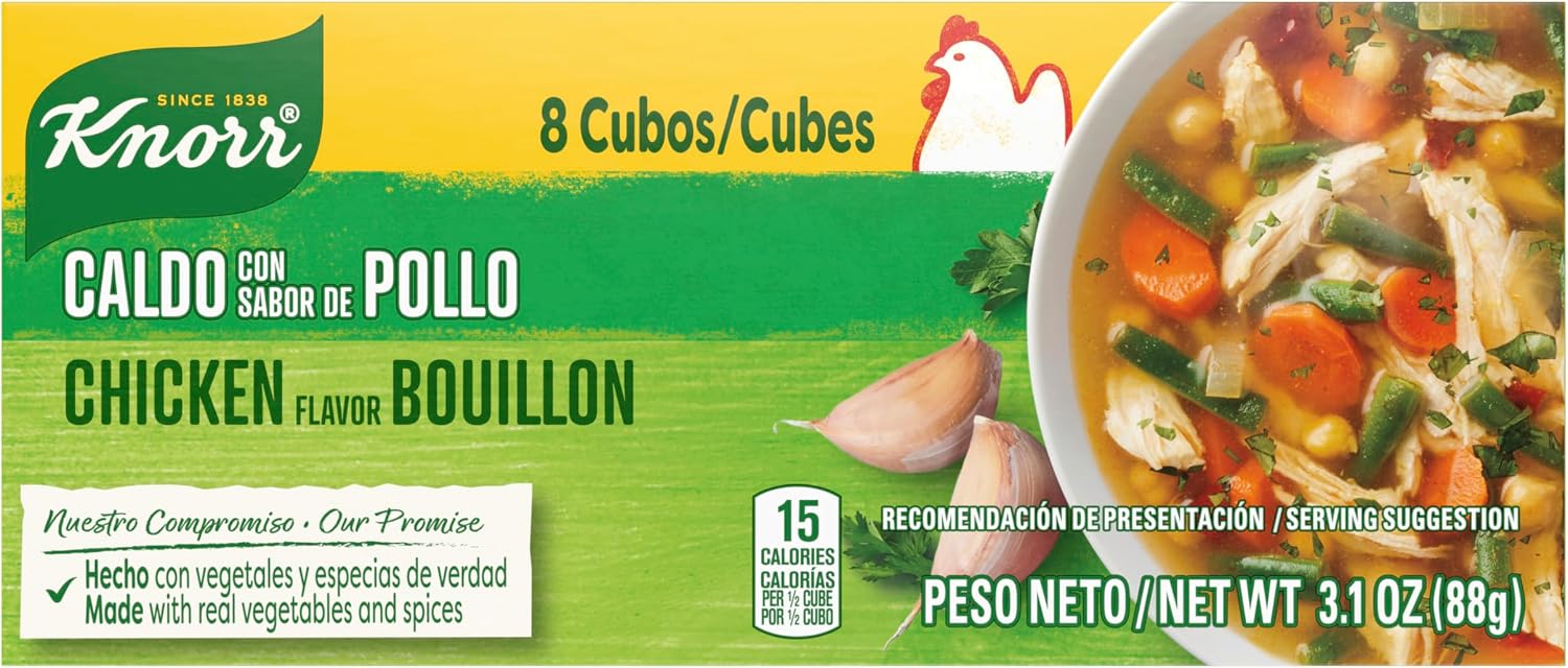 Knorr Cube Bouillon, Chicken, 3.1 oz, 8 ct, Pack of 24