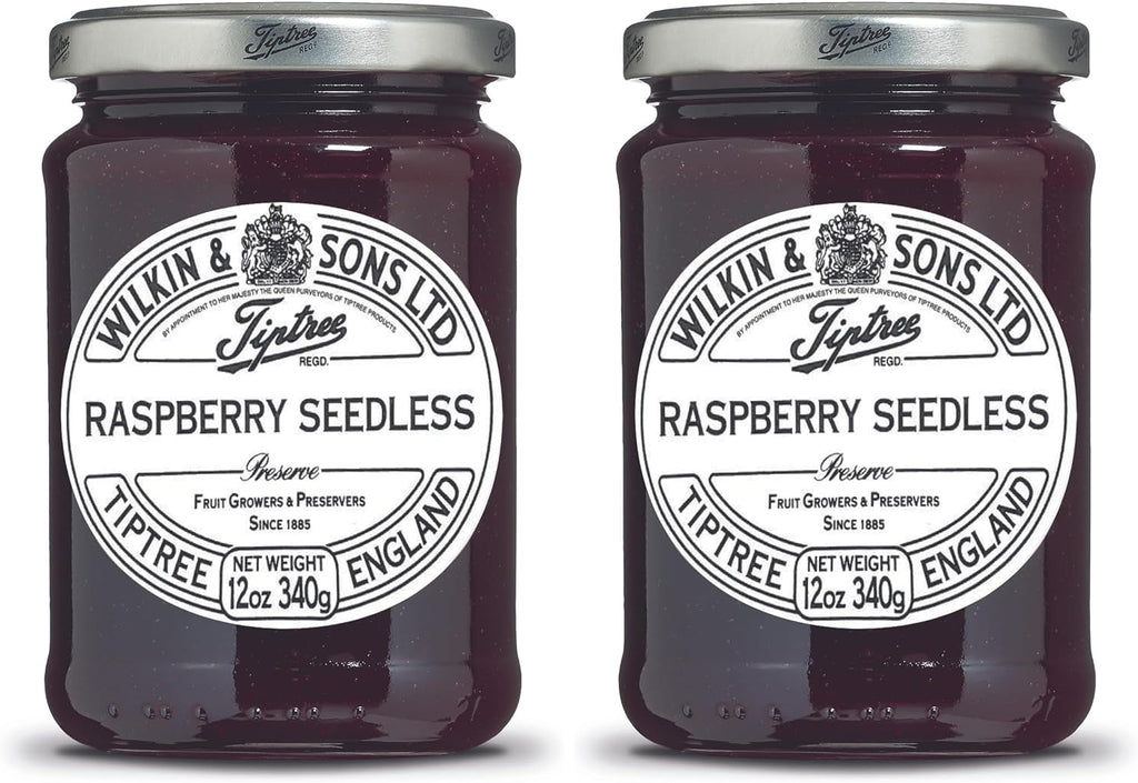 Tiptree Raspberry Seedless Preserve, 12 Ounce Jar (Pack of 2)