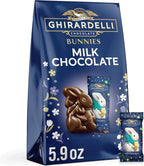 GHIRARDELLI Milk Chocolate Bunnies, 5.9 oz Bag Premium Solid Milk Chocolate Easter Candy Individually Wrapped
