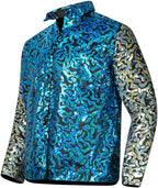 Mens Joe Shiny Sequins Shirt Button Down Dress Costume Shirt