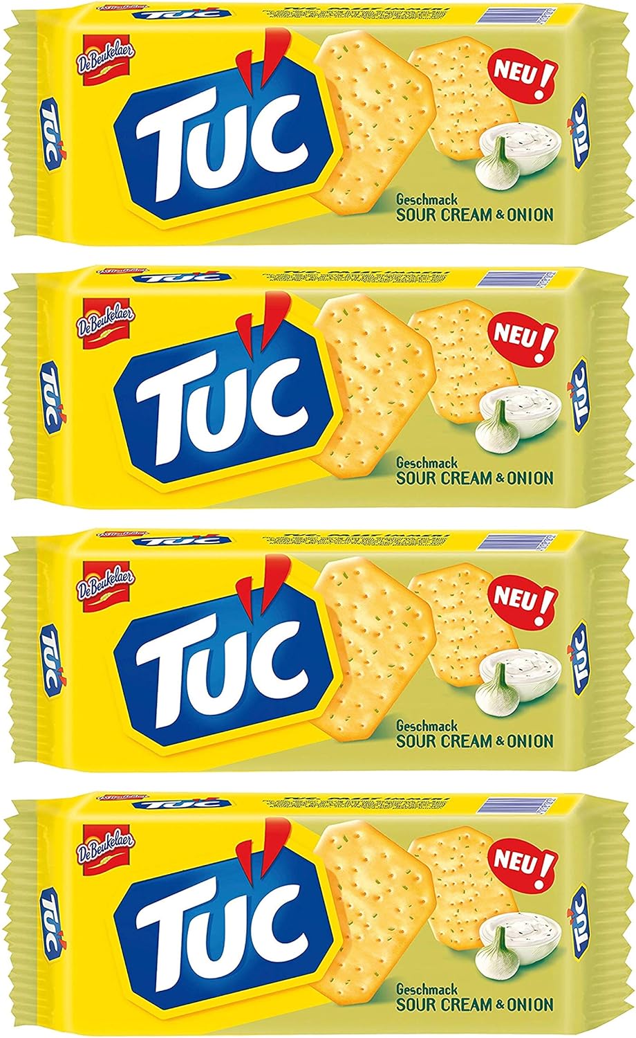 Lu Tuc Cracker Sour Cream & Onion From France 100g Pack of 4