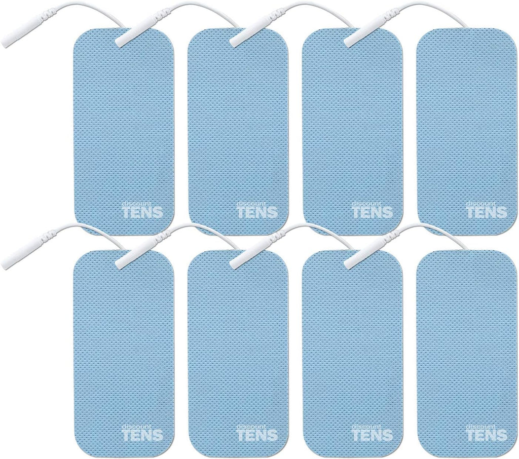 Discount TENS Wired Electrodes – 2"x4" Compatible with HealthMateForever, 8-Pack Premium Self-Adhesive TENS Unit Replaceent Electrode Pads for Pain Relief, Therapy, Recovery & Muscle Stimulation