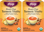 Yogi Tea, Honey Chai Turmeric Vitality, 16 ct (Pack of 2)