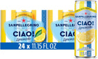 Sanpellegrino Ciao Limoncello Flavored Sparkling Water, Italian Sparkling Water, 24Pk