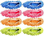 Mop Socks,Mop Slippers Shoes,Microfiber Slippers,Washable Microfiber Moppers,Reusable,Washable,Dry The Floors for House Office Bathroom Kitchen