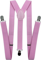 Suspenders for Women and Men | Elastic, Adjustable, Y-Back | Pant Clips, Tuxedo Braces