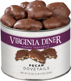Virginia Diner Chocolate Pecan Dovetail Candy Clusters with Caramel - Preservative Free Gifts from Virginia Since 1929-18 Oz