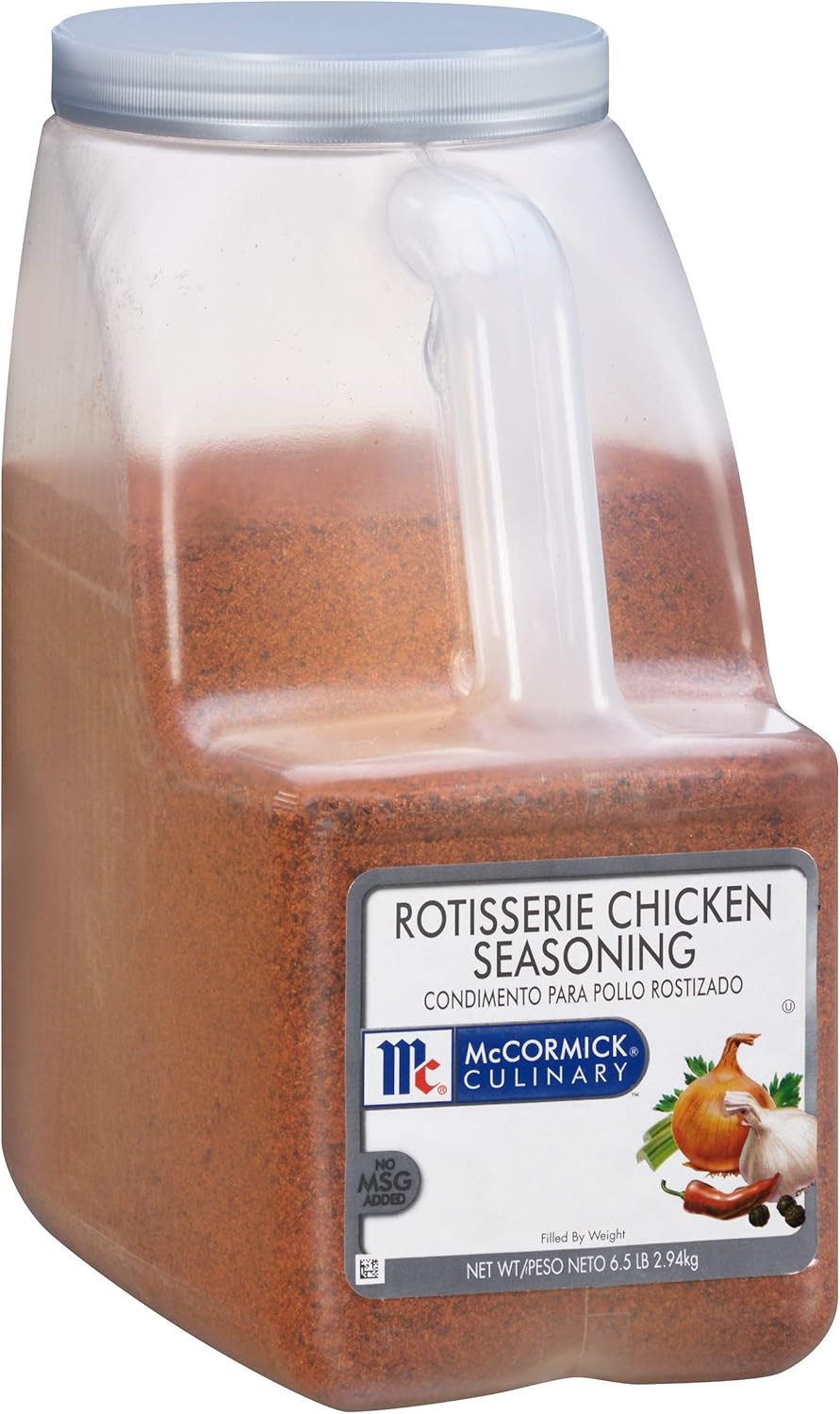 McCormick Culinary Rotisserie Chicken Seasoning, 6.5 lb - One 6.5 Pound Container of Rotisserie Chicken Seasoning Rub for Poultry Dishes, Best for Restaurant Use