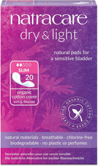 Natracare, Pads Dry Light, 20 Count