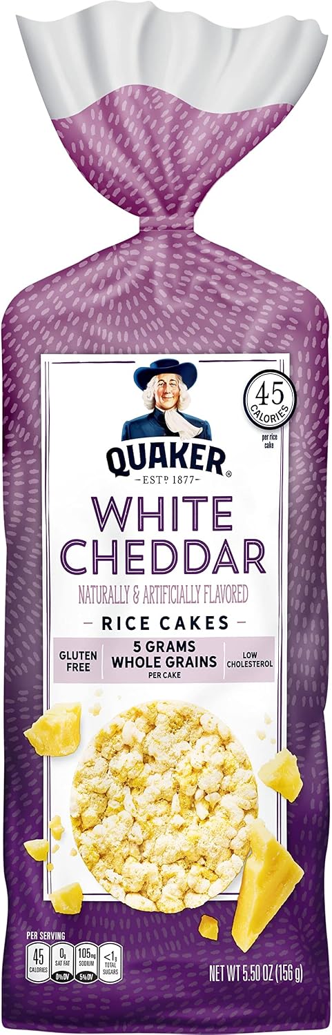 Quaker Rice Cakes, White Cheddar, 5.50 oz
