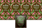 Pukka Herbs Organic Peppermint and Licorice Herbal Tea, 20 individually wrapped tea bags, 6 Count