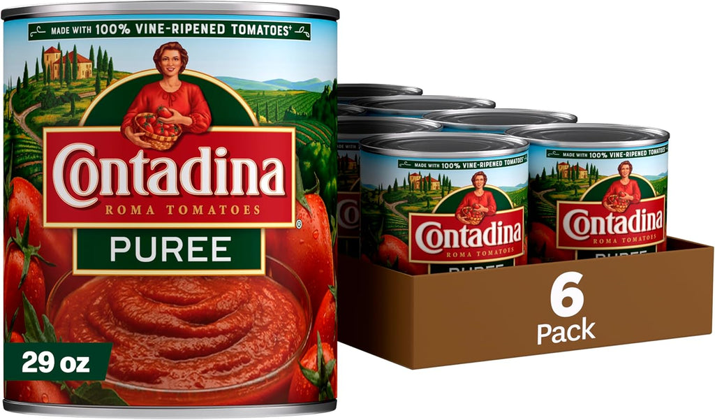 Contadina Tomato Puree, 29 oz (Pack of 6 Cans)
