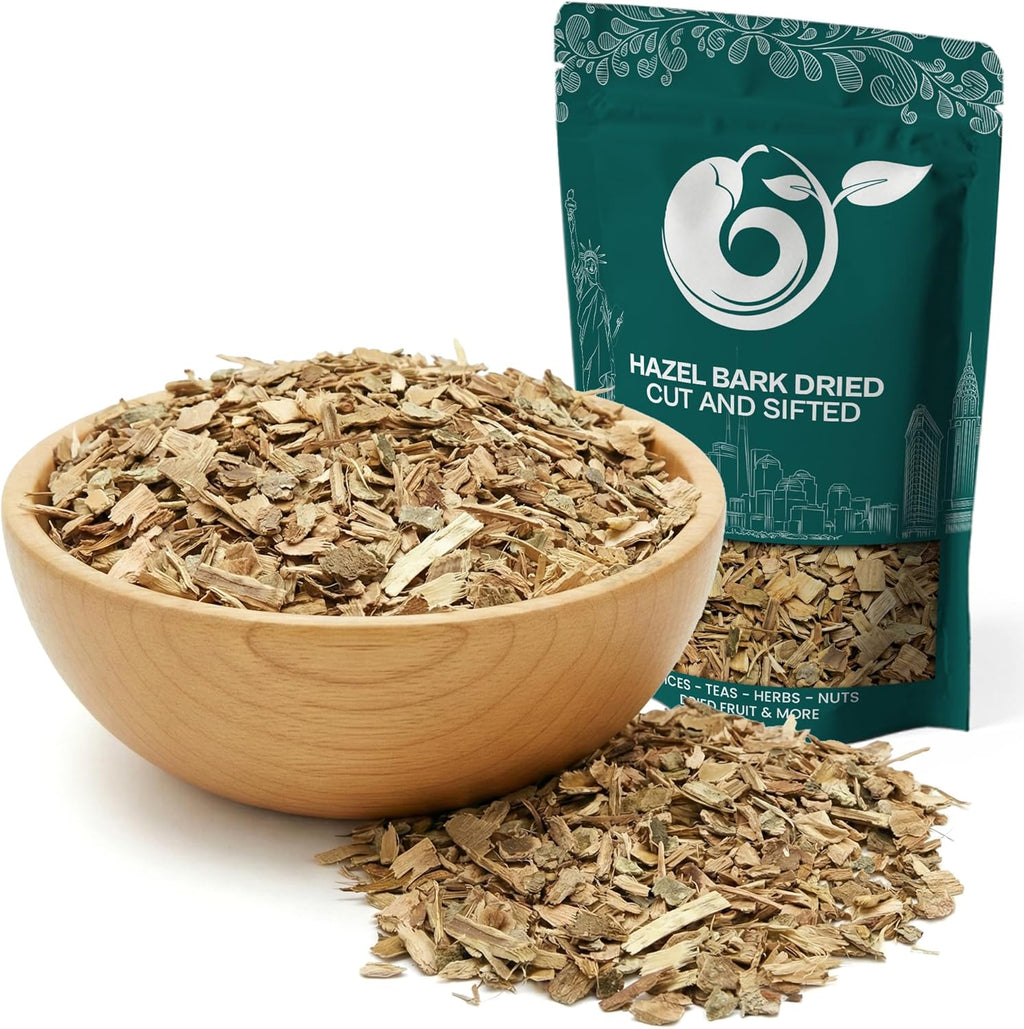 NY Spice Shop Witch Hazel Bark Cut and Sifted - 2 Ounce Dried Cut & Sifted Herbal Bark for Teas Tinctures and Natural Skincare - Bulk Packaged Hamamelis Virginiana Pieces