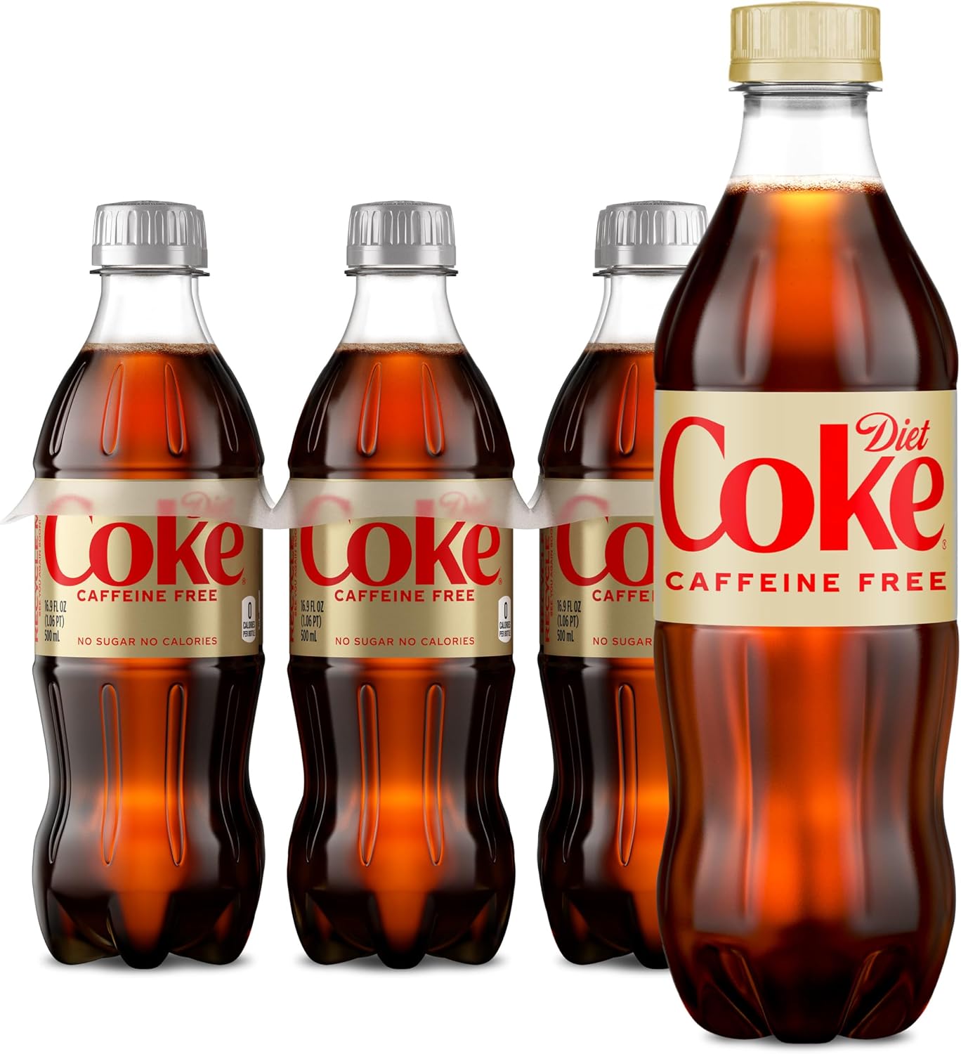 Diet Coke Caffeine Free Soda Soft Drink, 16.9 fl oz, 6 Pack