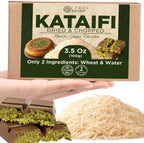 Ceres Gourmet Dried Kataifi Shredded Fillo Dough for Dubai Chocolate Bar, Premium Turkish Chopped Kadayif Pastry Dough Ingredient for Kunafa, Knafeh, and Katifi, Freshly Packaged 100g (3.5 oz)