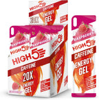 High 5 Energy Gel Plus - 20 x 38g Sachet - Raspberry