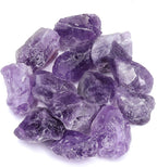 Top Plaza Bulk Amethyst Healing Crystals Rough Stones - Large 1" Natural Raw Stones Crystal for Reiki Healing, Wicca, witchcraft, Tumbling, Cabbing, Fountain Rocks, Decoration, Polishing 0.5lb