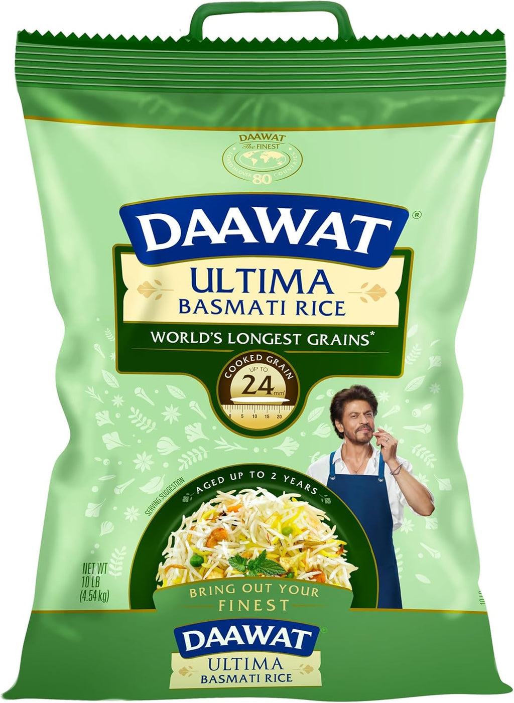 Daawat Ultima Basmati Rice - Authentic Extra Long Grain White Rice, 10 lb Bag