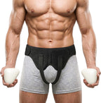 BLITZU Hernia Belt for Bilateral, Double or Single Inguinal, Groin Hernia Support Truss for Men, Women, Pain Relief, Surgery Recovery, Adjustable with 2 Removable Medical Compression Pads. S-M